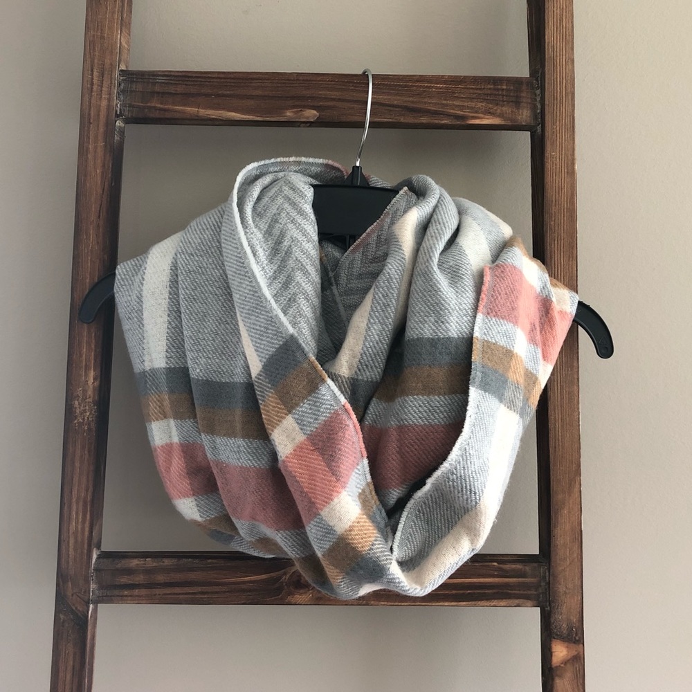 Dry Goods Infinity Plaid Flannel & Chevron Scarf